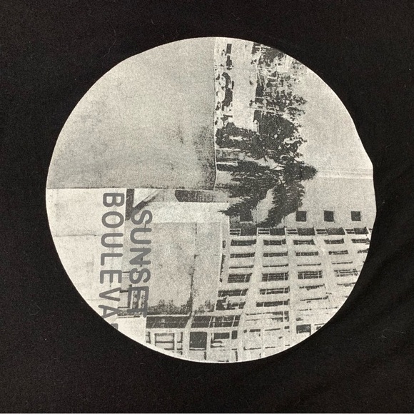 Anthony Of London SUNSET BOULEVARD Black T Shirt Women’s Size XL Classic Travel - Picture 3 of 7